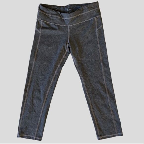 Champion Duo Dry Gray leggings size S capri - Picture 1 of 7